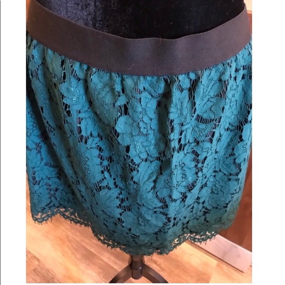 J. Crew Green Lace Skirt - Picture 8 of 10